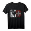 Meine DNA Schweiz Flagge T-Shirt – Exklusives Design, perfektes Geschenk für Freunde mit Schweizer Wurzeln zu Geburtstag & Weihnachten