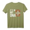 Meine DNA Schweiz Flagge T-Shirt – Exklusives Design, perfektes Geschenk für Freunde mit Schweizer Wurzeln zu Geburtstag & Weihnachten