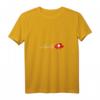 Damen Schweizer Herzschlag T-Shirt mit V-Ausschnitt – Liebe zur Schweiz perfekt für Urlaub & Kurztrip