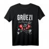 Grüezi Mitanand Zürich Dialekt Schweizerdeutsch T-Shirt – Lustiges Schweizer Witz Design für Alltag, Party & Geschenke