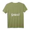 Damen Grüezi Design Schweizerdeutsch Schweiz Schwiz T-Shirt mit V-Ausschnitt – Perfekt als Geschenk oder für den eigenen Schweizer-Style