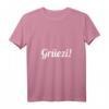 Damen Grüezi Design Schweizerdeutsch Schweiz Schwiz T-Shirt mit V-Ausschnitt – Perfekt als Geschenk oder für den eigenen Schweizer-Style