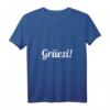 Damen Grüezi Design Schweizerdeutsch Schweiz Schwiz T-Shirt mit V-Ausschnitt – Perfekt als Geschenk oder für den eigenen Schweizer-Style