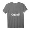 Damen Grüezi Design Schweizerdeutsch Schweiz Schwiz T-Shirt mit V-Ausschnitt – Perfekt als Geschenk oder für den eigenen Schweizer-Style