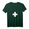 Damen Schweizer Flagge Schweiz T-Shirt mit V-Ausschnitt - Leichtes, klassisch geschnittenes Landest-Shirt mit doppelt genähten Ärmeln