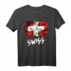 Schweizer Flagge T-Shirt – Lustiges Patriotisches Schweizer Shirt für Heimatliebhaber & nationale Feiertage