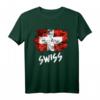 Schweizer Flagge T-Shirt – Lustiges Patriotisches Schweizer Shirt für Heimatliebhaber & nationale Feiertage