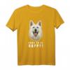 Born to be Happy! Weißer Schweizer Schäferhund T-Shirt – Perfektes Geschenk für Hundefreunde & Schäferhundfans