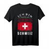 Ich Bin Dann Mal Weg Nach Schweiz Fahne Urlaub Spruch T-Shirt – Perfekt für Auswanderer, Weltenbummler und Reisebegeisterte