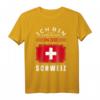 Ich Bin Dann Mal Weg Nach Schweiz Fahne Urlaub Spruch T-Shirt – Perfekt für Auswanderer, Weltenbummler und Reisebegeisterte