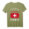 Ich Bin Dann Mal Weg Nach Schweiz Fahne Urlaub Spruch T-Shirt – Perfekt für Auswanderer, Weltenbummler und Reisebegeisterte