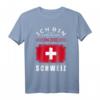 Ich Bin Dann Mal Weg Nach Schweiz Fahne Urlaub Spruch T-Shirt – Perfekt für Auswanderer, Weltenbummler und Reisebegeisterte