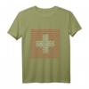 Schweizer Flagge Fan-Shirt mit vintage Print – Perfektes Geschenk für Schweizer Fans, Touristen & Urlauber