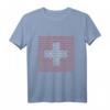 Schweizer Flagge Fan-Shirt mit vintage Print – Perfektes Geschenk für Schweizer Fans, Touristen & Urlauber