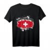 Schweiz Swiss Suisse Trikot mit Flagge - Supporter Outfit für die Nationalmannschaft & perfektes Geschenk für Schweizer Fußballfans