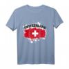 Schweiz Swiss Suisse Trikot mit Flagge - Supporter Outfit für die Nationalmannschaft & perfektes Geschenk für Schweizer Fußballfans