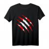 Schweizer Flagge T-Shirt mit Riss Design - Fanoutfit für Sportevents, Fasching, Halloween & als Geschenkidee für Freunde und Familie