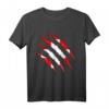 Schweizer Flagge T-Shirt mit Riss Design - Fanoutfit für Sportevents, Fasching, Halloween & als Geschenkidee für Freunde und Familie