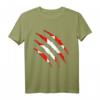 Schweizer Flagge T-Shirt mit Riss Design - Fanoutfit für Sportevents, Fasching, Halloween & als Geschenkidee für Freunde und Familie