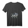 Damen Edelweiß T-Shirt mit V-Ausschnitt – Alpenblume aus der Schweiz, Symbol der Berge & Naturliebe