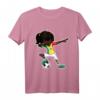 Dabbing Fußball Girl Senegal Trikot Kids Geschenk T-Shirt – Lustiges Supporter-Shirt für Mädchen, Kinder & Jugendliche, ideal als Geburtstags- oder Souvenir-Geschenk
