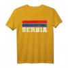 Serbien Serbia Fahne Flagge Wappen T-Shirt - Klassisch geschnitten, doppelt genähter Saum für Fans und Nationalstolz