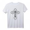 Serbisch-orthodoxes Kreuz T-Shirt - Schlichtes Design für Christen und Gläubige der Orthodoxen Kirche