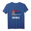 Serbien Flagge Pride Retro T-Shirt für Familie – Stolz auf serbisches Erbe, perfekt für Geburtstage, Weihnachten, Feiertage und besondere Anlässe