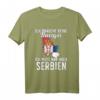 Serbische Flagge T-Shirt - Perfektes Geschenk für Serbien Fans, Urlaub & Liebhaber serbischer Kultur