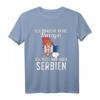 Serbische Flagge T-Shirt - Perfektes Geschenk für Serbien Fans, Urlaub & Liebhaber serbischer Kultur
