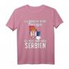 Serbische Flagge T-Shirt - Perfektes Geschenk für Serbien Fans, Urlaub & Liebhaber serbischer Kultur