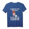 Serbische Flagge T-Shirt - Perfektes Geschenk für Serbien Fans, Urlaub & Liebhaber serbischer Kultur