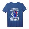 Serbien T-Shirt Balkan Jugo Herren Srbija Flagge Geschenk für Serben & Balkan-Liebhaber