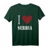I Love Serbia T-Shirt – Stolzes Serben Motiv für Heimatliebe, Freunde & Familie als Geschenk oder Statement