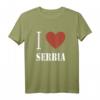 I Love Serbia T-Shirt – Stolzes Serben Motiv für Heimatliebe, Freunde & Familie als Geschenk oder Statement
