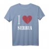 I Love Serbia T-Shirt – Stolzes Serben Motiv für Heimatliebe, Freunde & Familie als Geschenk oder Statement