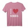 I Love Serbia T-Shirt – Stolzes Serben Motiv für Heimatliebe, Freunde & Familie als Geschenk oder Statement