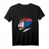 Flagge Serbien T-Shirt - Klassisch geschnitten mit serbischer Flagge, Adler & Stolz für Fans und Serben