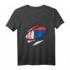 Flagge Serbien T-Shirt - Klassisch geschnitten mit serbischer Flagge, Adler & Stolz für Fans und Serben