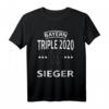 Bayern Triple 2020 Europa Sieger Fußball T-Shirt - Feier den Erfolg, Pokal und Meisterschaft für Bayern Fans