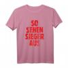 So sehen Sieger aus - Vintage Rot Training & Fitness T-Shirt für Gewinner, Champions & Teams