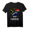 Südafrika Rugby Weltmeister 2019 Sieg T-Shirt - Fanartikel mit Nationalflagge, perfekt für Rugby-Fans und Teamliebe