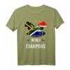 Südafrika Rugby Weltmeister 2019 Sieg T-Shirt - Fanartikel mit Nationalflagge, perfekt für Rugby-Fans und Teamliebe