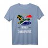 Südafrika Rugby Weltmeister 2019 Sieg T-Shirt - Fanartikel mit Nationalflagge, perfekt für Rugby-Fans und Teamliebe