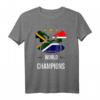 Südafrika Rugby Weltmeister 2019 Sieg T-Shirt - Fanartikel mit Nationalflagge, perfekt für Rugby-Fans und Teamliebe