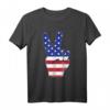 USA Fahne Flagge Sieg Hand Stolz Geschenk T-Shirt - Patriotisches US-Design für Feiertage, Geburtstage & Weihnachten