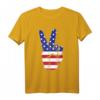USA Fahne Flagge Sieg Hand Stolz Geschenk T-Shirt - Patriotisches US-Design für Feiertage, Geburtstage & Weihnachten