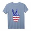 USA Fahne Flagge Sieg Hand Stolz Geschenk T-Shirt - Patriotisches US-Design für Feiertage, Geburtstage & Weihnachten