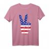 USA Fahne Flagge Sieg Hand Stolz Geschenk T-Shirt - Patriotisches US-Design für Feiertage, Geburtstage & Weihnachten