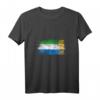 Damen und Herren Sierra Leone Flaggen T-Shirt mit V-Ausschnitt – Geschenk für Sierra Leoneans & Flaggenfans